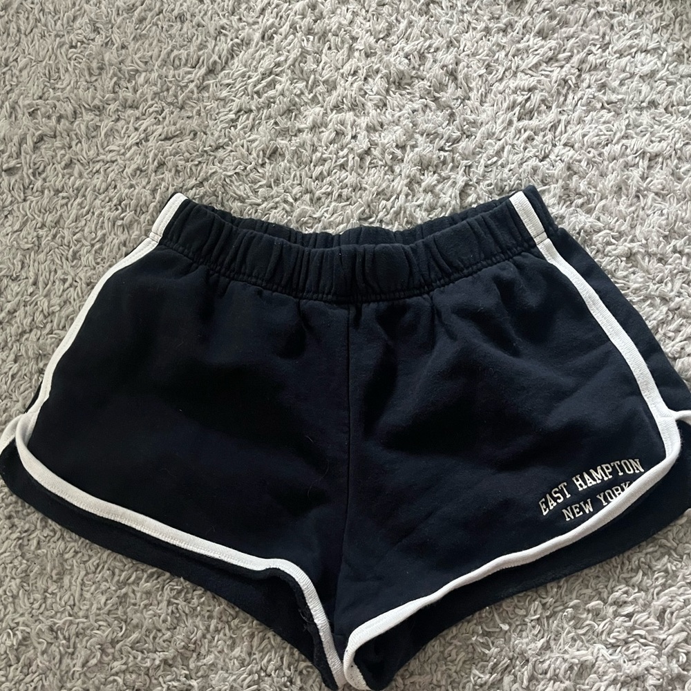 Brandy Melville Sweatshort Navy Blue and White